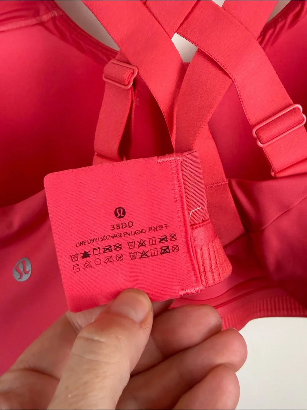 Lululemon Energy Bra High Support in Pale Raspberry